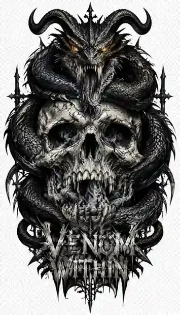 HOR-006 horror and gothic T-shirt design