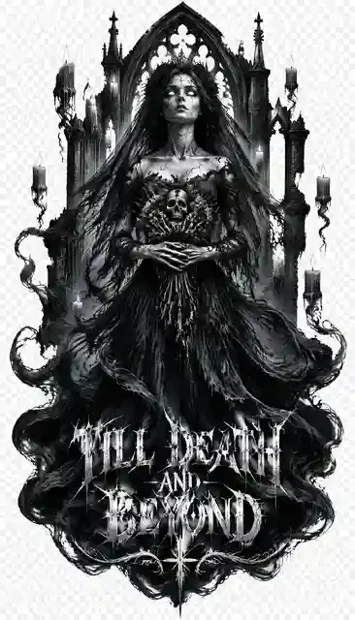 HOR-009 horror and gothic T-shirt design