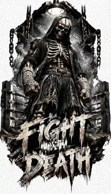 HOR-014 horror and gothic T-shirt design