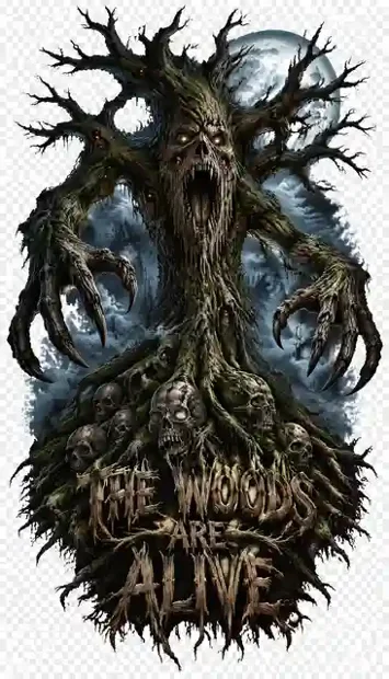 HOR-015 horror and gothic T-shirt design