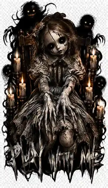 HOR-023 horror and gothic T-shirt design