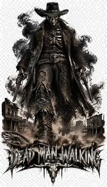 HOR-028 horror and gothic T-shirt design