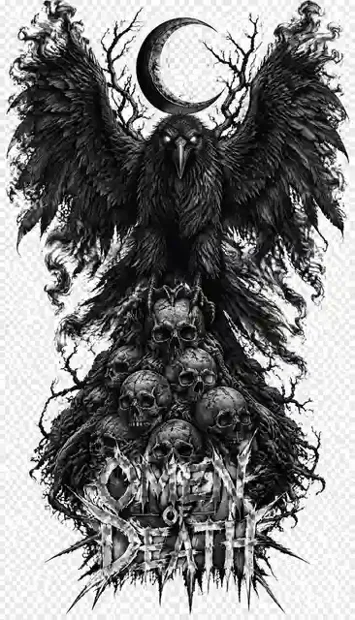 HOR-030 horror and gothic T-shirt design