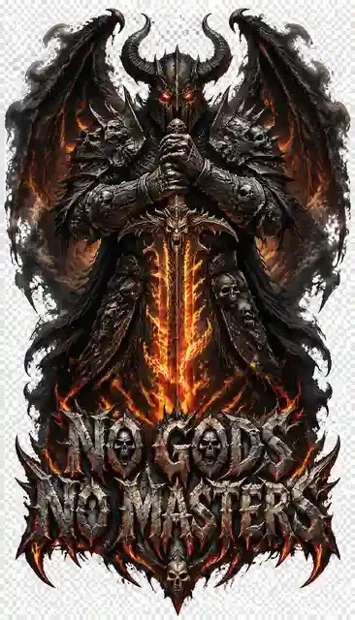 HOR-043 horror and gothic T-shirt design