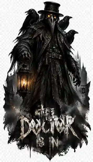 HOR-046 horror and gothic T-shirt design