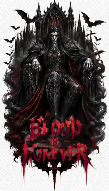 HOR-048 horror and gothic T-shirt design