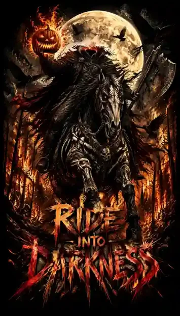 HOR-051 horror and gothic T-shirt design