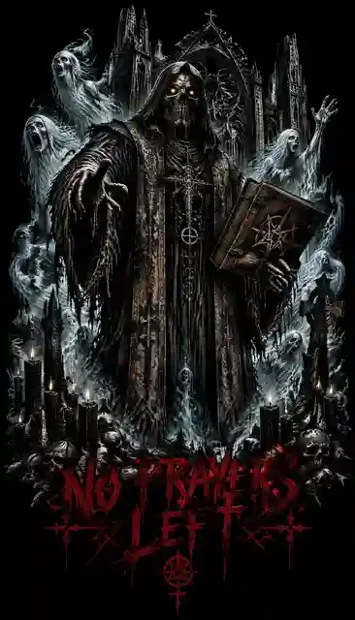 HOR-060 horror and gothic T-shirt design