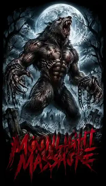 HOR-067 horror and gothic T-shirt design