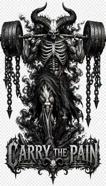 HOR-124 horror and gothic T-shirt design