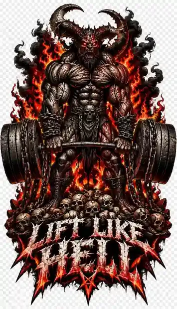HOR-125 horror and gothic T-shirt design